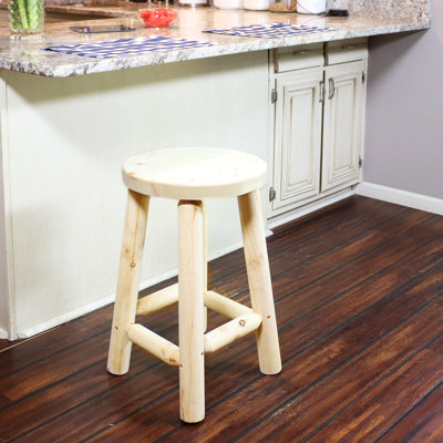 Tabouret de bar rond rond sans dossier