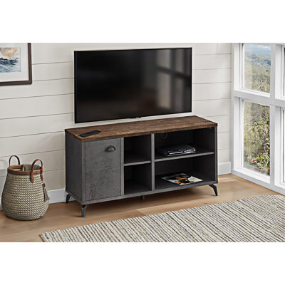 Meuble télé avec espace de rangement multimédia