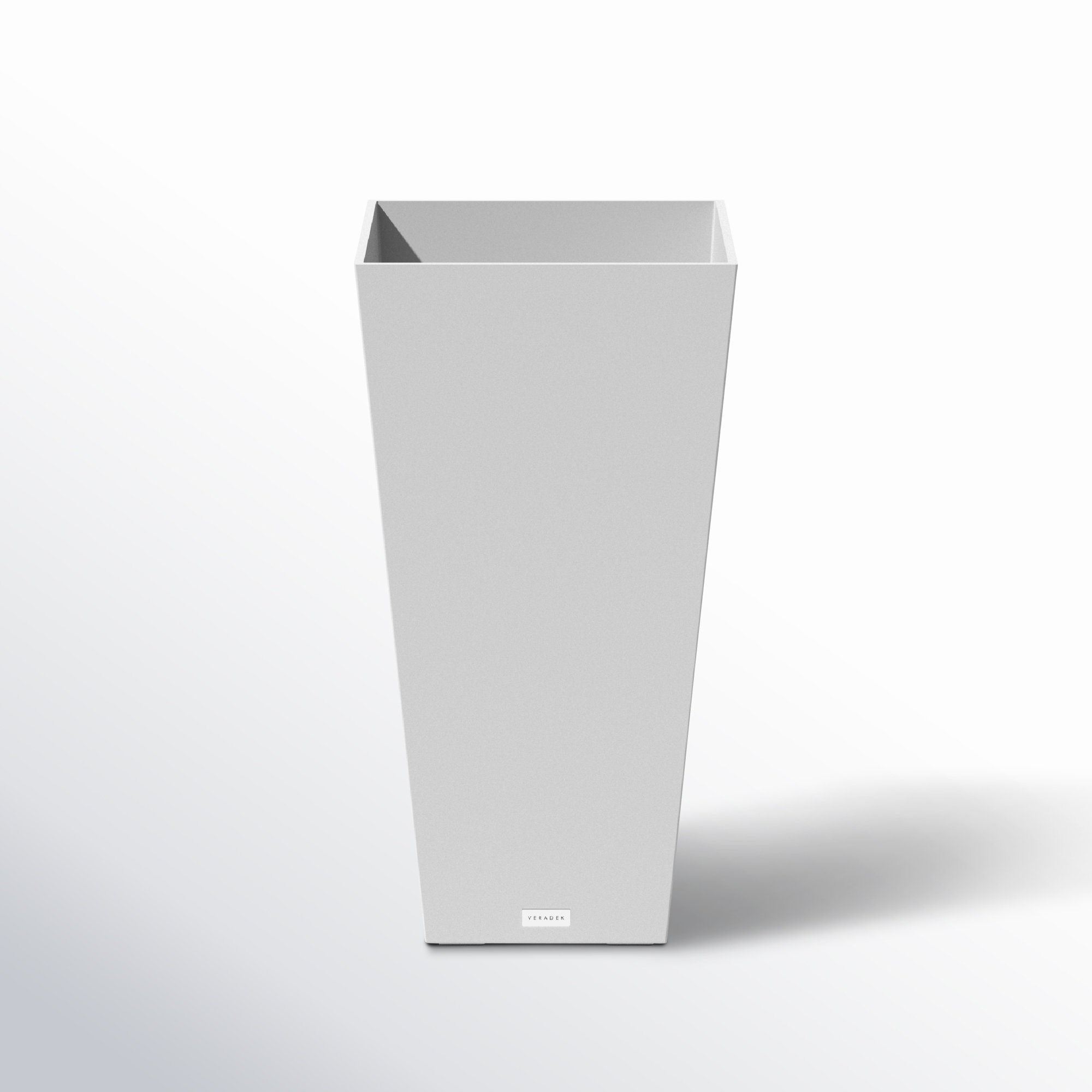 Pure Series Midland Planter, White, 26" H x 13.75" W x 13.75" D, 1