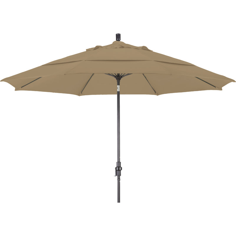 Parasol de marché 9 pi 2,5 po Mariyah, Tissu performance bleu royal
