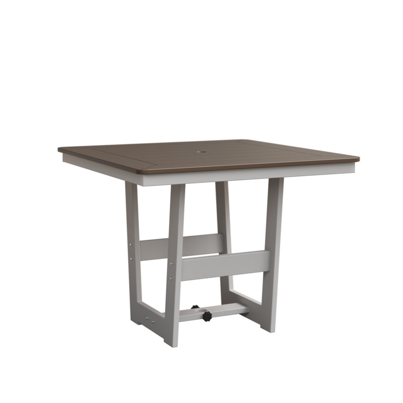Hudson Outdoor Square Dining Table, Clay