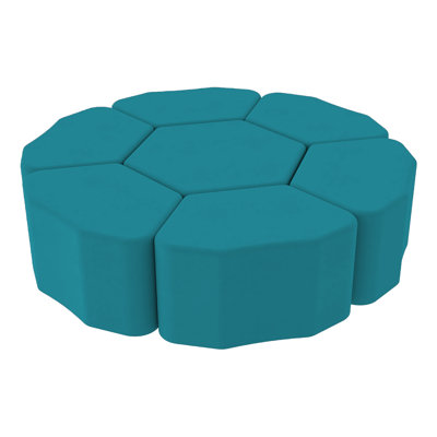 Ensemble de repose-pieds hexagonal à siège à hauteur de pétale Pro Series, 7 pièces Pro Series