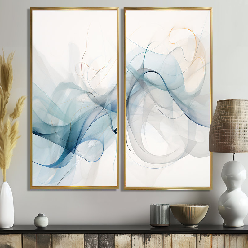 Connla - impressions sur toile blanches, 40" H x 40" W, Impression encadrée flottante, Gold