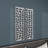 Silver Aluminum Metal Cutouts Abstract Home Wall Decor
