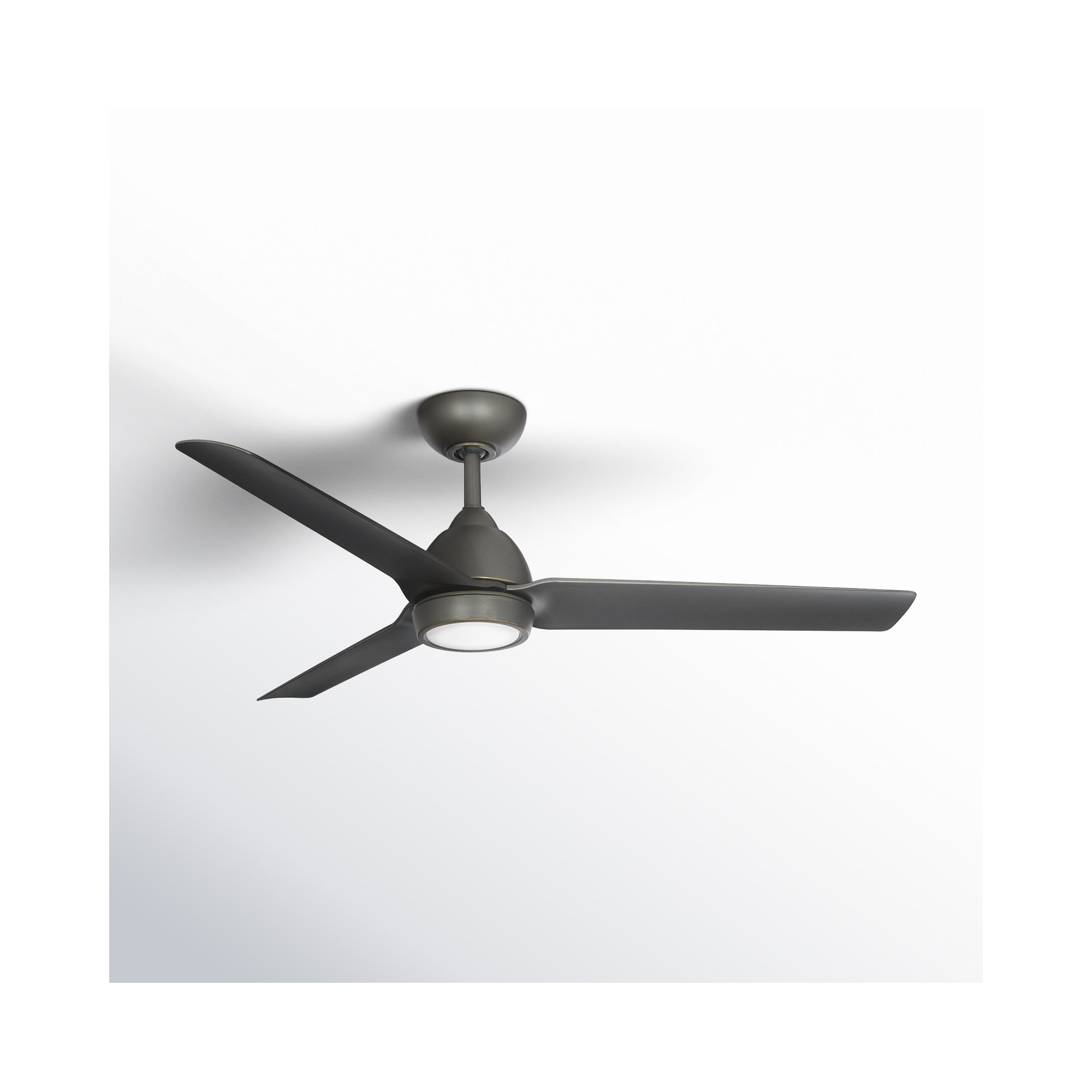 54" Mocha 3 - Blade Outdoor/Indoor Smart Propeller Ceiling Fan with Remote Control Included, Works With Google Assistant, Amazon Alexa, Samsung Smart Things