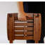 Banc de douche portatif - Chaise de tabouret de douche pliante en bambou entièrement assemblée - peut contenir jusqu'à 500 lb