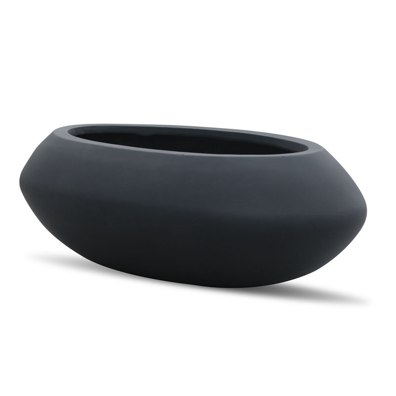 Deberry Handmade Pot Planter, Matte Black