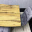 Wooden Brown Dining Table with 2 Velvet Chairs and 2 Grey Padded Benches, Dining Room Furniture-617749616-620915793
