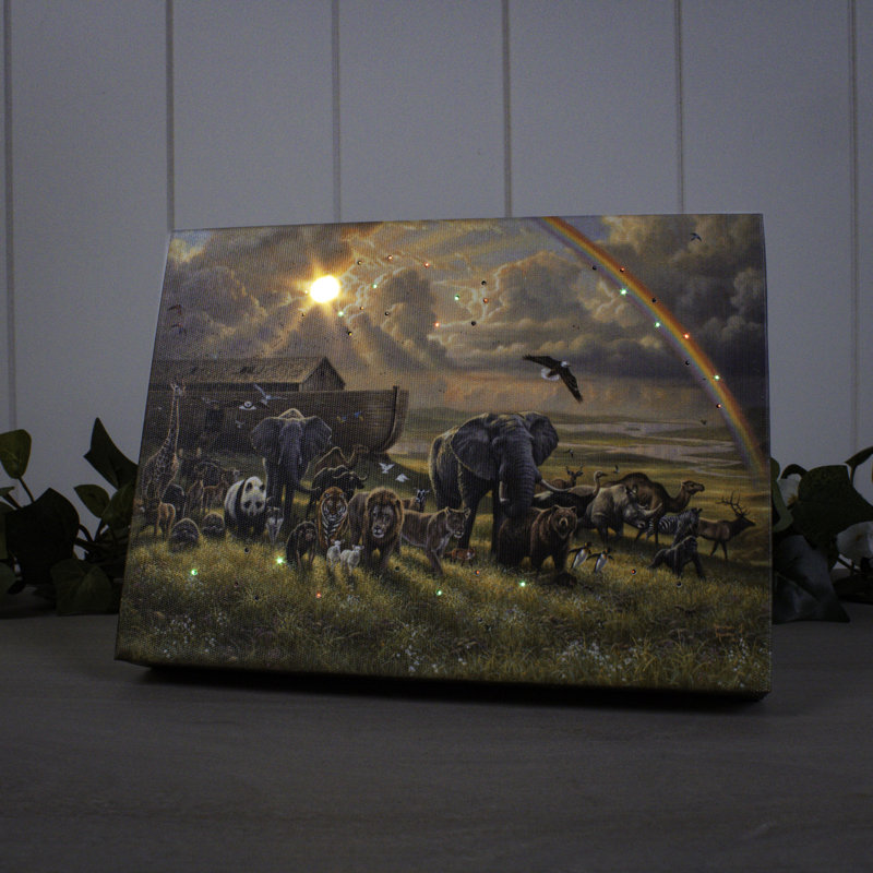 A New Beginning 8x6 Mini Lighted Easel Back Canvas