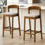 Upholstered Counter Stool with Solid Wood Frame-1535108292-1535108297
