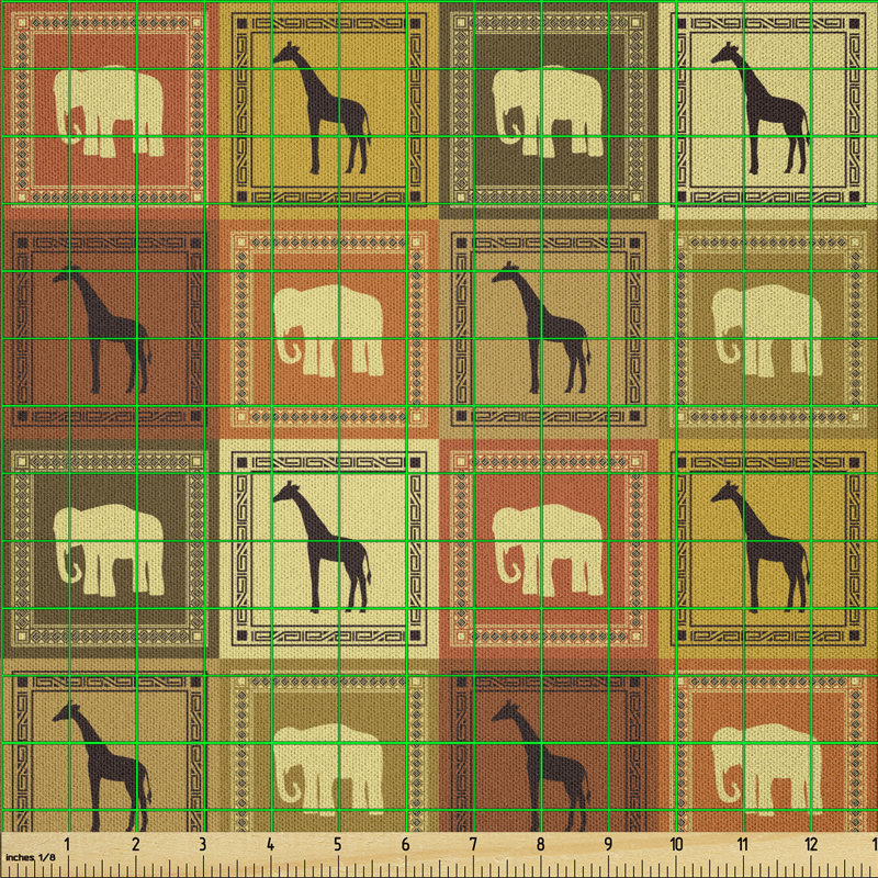 Daberechi Exotic Fauna Frame Vintage Fabric