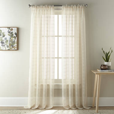 Hallmark Polyester Semi-Sheer Curtain Pair