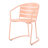 Outdoor Iron Garden - Bistro Style In Coral Color Construction For Patio &-331097054