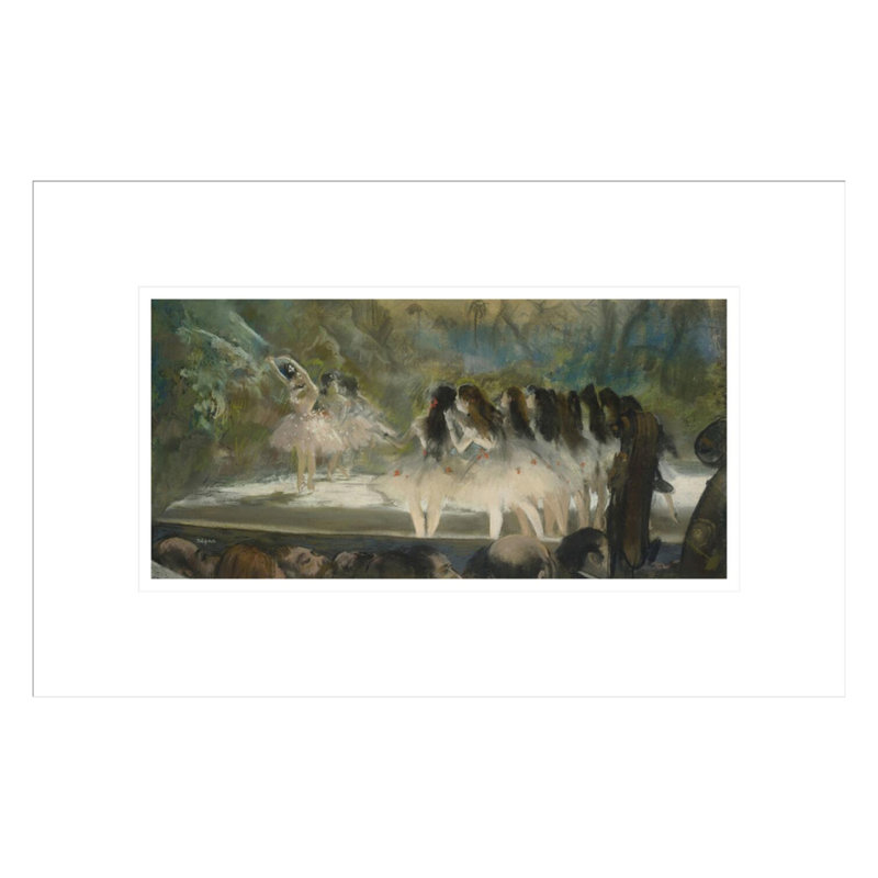 «Ballet at the Paris Opéra» par Edgar Degas, impression giclée encadrée, H 11,1 po x l 16,75 po