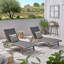 Chaise longue avec plateau coulissant-1497034965
