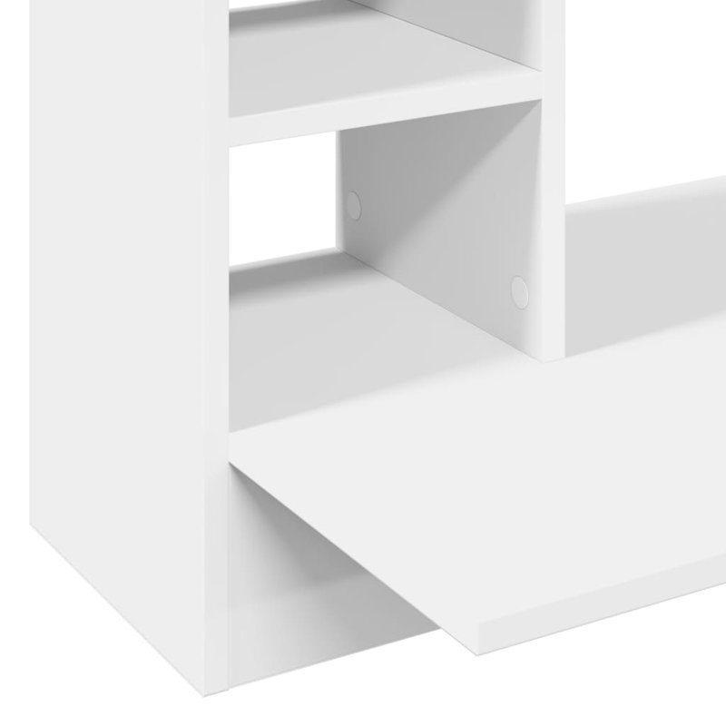 Wall-Mounted Desk 105X48x75 Cm Engineered Wood, White