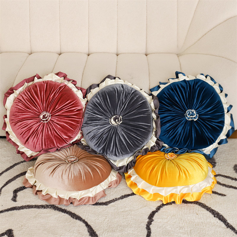  Housse et insert de coussin décoratif en velours, gris