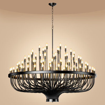 Lustre de ferme noir