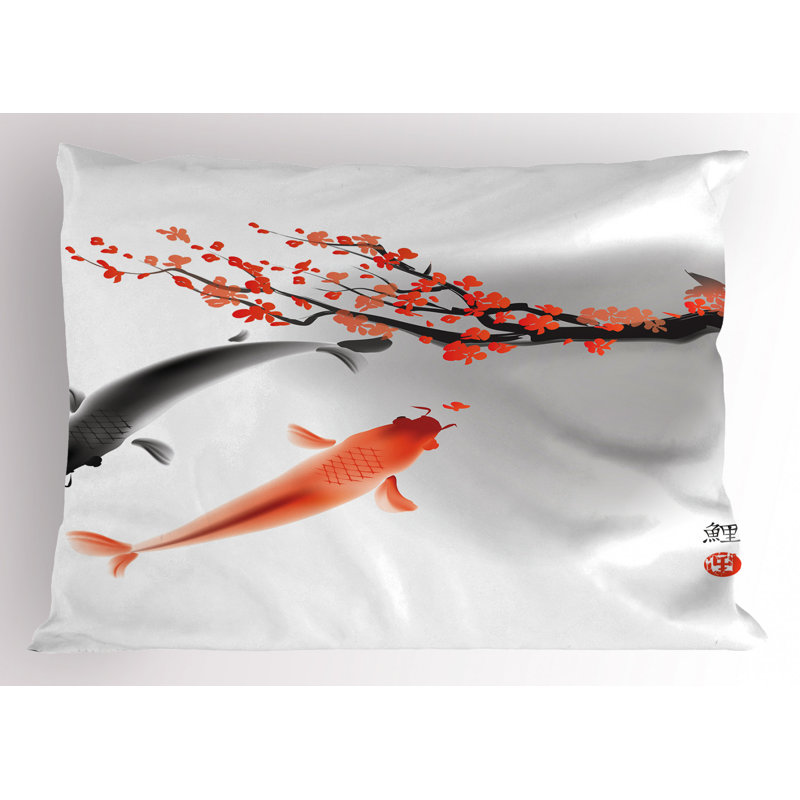 Fish Polyester Sham Set, Twin