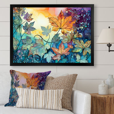 «Leaves Autumn Sunlight Harmony» sur toile