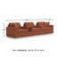 Canapé modulaire 5 pièces avec système audio Depew-213865178