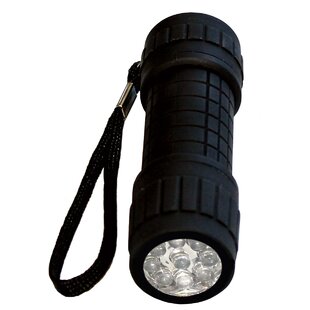 9 Led Rubberised Torch
