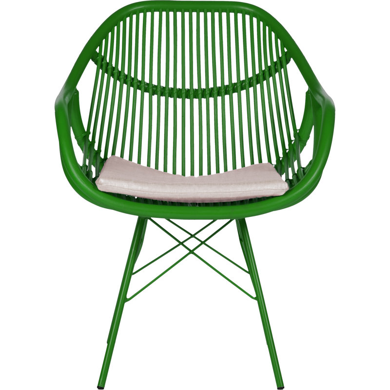 Stockholm Upholstered Arm Chair, Bright Green