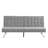 Wood Frame Stainless Leg Futon Sofa bed Convertible Futon Foldable Sofa-111271009