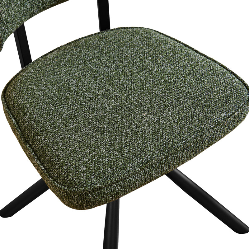 Modern Fabric Upholstered Dining Chair, Green