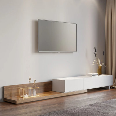 Mid-Century Modern TV Stand for TVs up to 78" with Spacious Storage