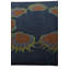 Tapis carré bleu marine Otto