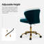 Petillo Swivel Velvet Office Task Chair with Adjustable Height and Padded Cushion-731304345