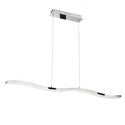 1 - Light Chrome LED Kitchen Island Pendant