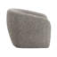 Fauteuil d'appoint en tweed brun et gris Livia