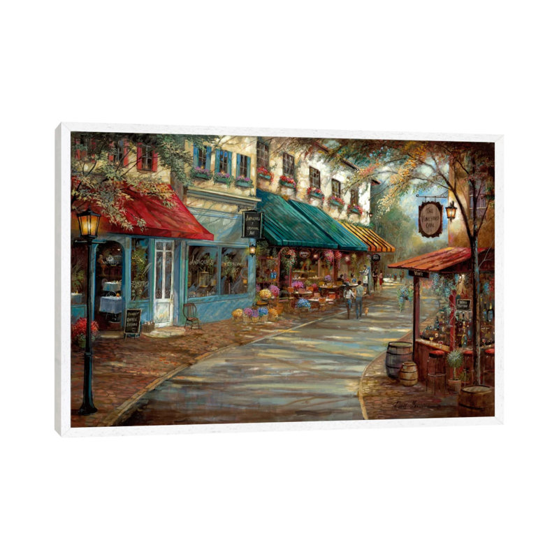 Romantic Interlude by Ruane Manning - Print on Canvas, White Floater Framed, 66.04 cm H x 45.72 cm W