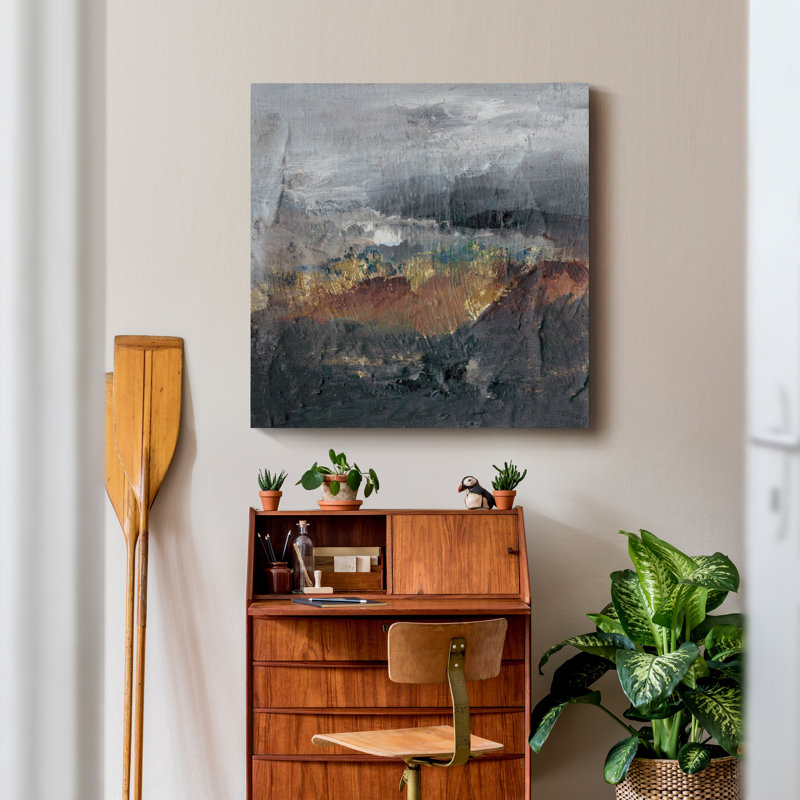 «Mountains in the Mist I», reproduction sur toile tendue, H 24 po x l 24 po x P 1 po