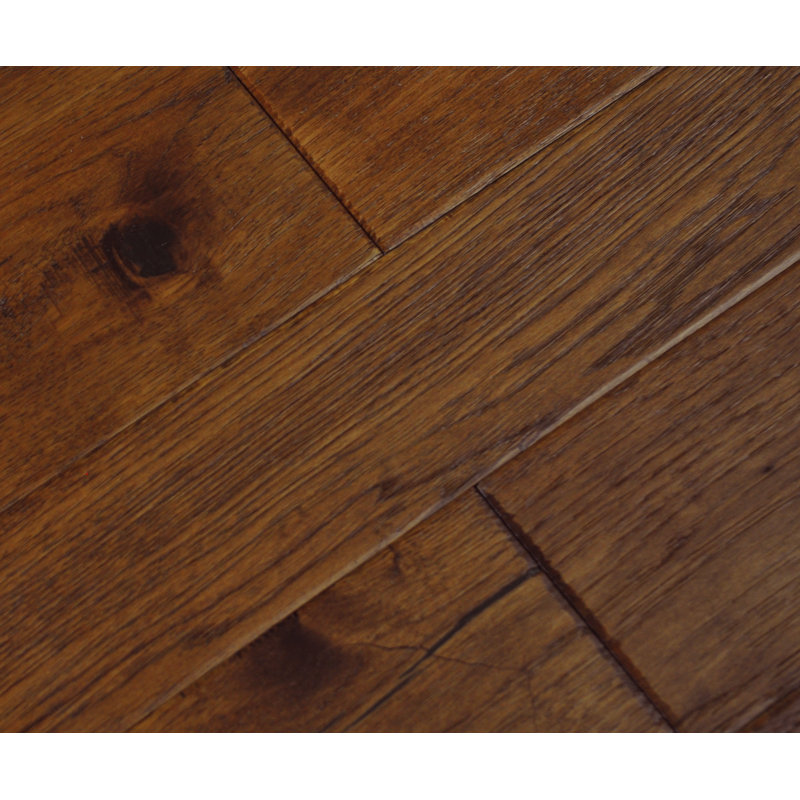 Revêtement de sol en bois franc hickory 5/9 po x l 4-random width x varying, Sheyenne