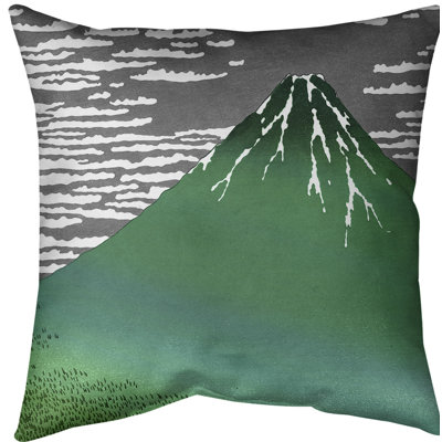 Katsushika Hokusai Reversible Throw Pillow