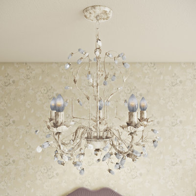 Lustre 5 lumières façon bougie Amryis