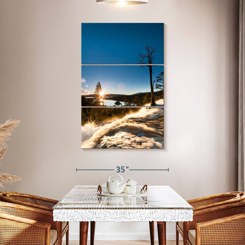 Alvord Sunrise In Eagle Falls, 50" H x 32" W