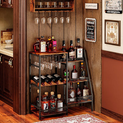 Versatile Liquor Stand for Home Bar by 17 Stories