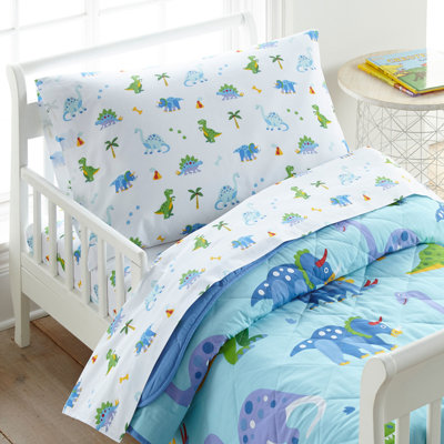 Taie d'oreiller 100% coton pour enfant Wildkin - Taille douce, respirante et standard (20 x 30) - Terre de dinosaure