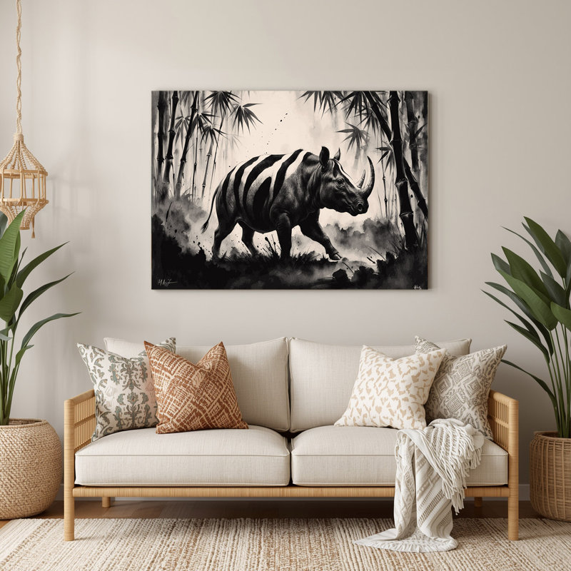 Faune, art mural gris en métal Tapir, H 11 po x l 14 po