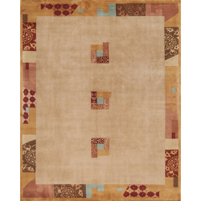 Presidential Hand Knotted Silk Geometric Indoor Rug