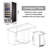KELIVOL Dual Zone 15" Freestanding 28-Bottle and 88-Can Wine and Beverage Refrigerator