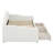 Full Size Upholstery Daybed With 2 Storage Drawers, Wood Daybed With Shall Shaped Backrest, Velvet Sofa Bed Frame-1610381073