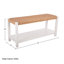 Banc de rangement avec corde en tissu tissé à la main Alaterre-2087209543