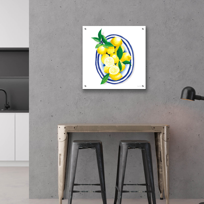 «August Lemons 1» par Augusta Lopez, H 24 po x l 24 po x P 0,2 po