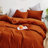Solid Color Comforter Dark Color 3 PCs Bedding Set Deep Color Bed Comforter Set-115667181-115922242