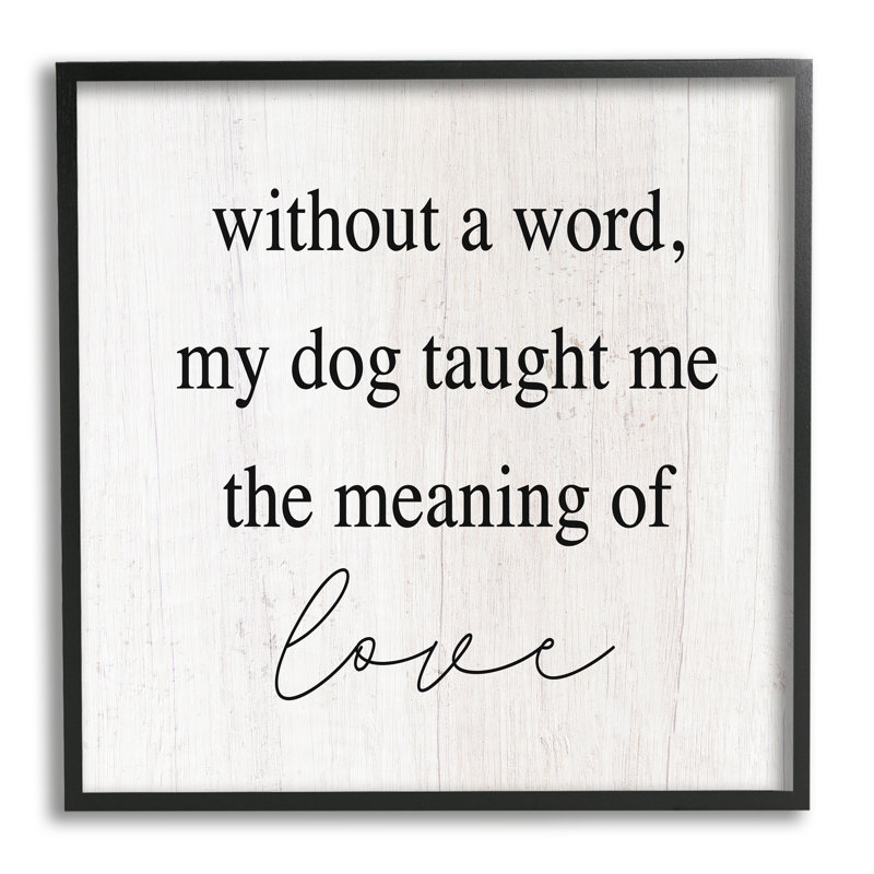 «Sens Of Love Dog» par Lil 'Rue, Giclée encadrée noir minuit, H 12 po x l 12 po x P 1,5 po